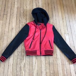 Red and black jacket